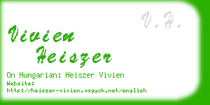 vivien heiszer business card